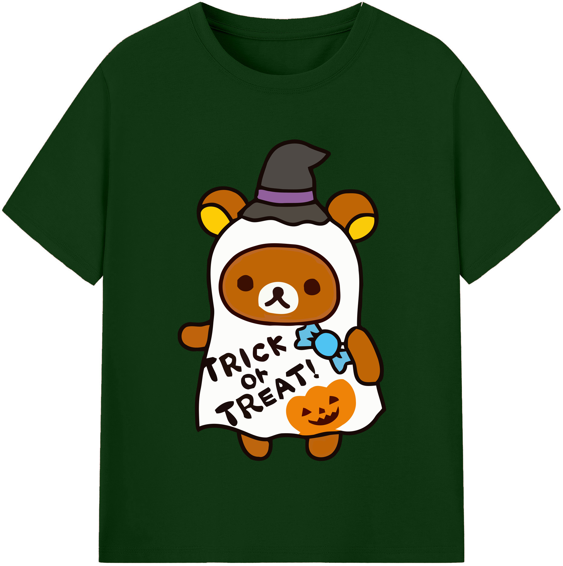 （画像用） リラックマ リラックマ キイロイトリ Rilakkuma Korilakkuma Kiiroitori 綿100％半袖Tシャツ（フロントプリント）